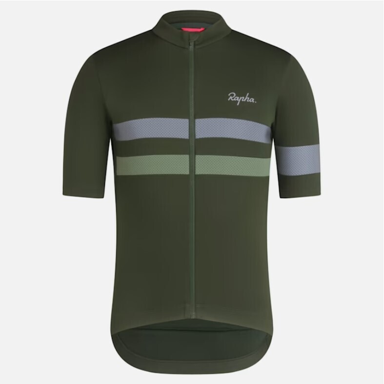 Rapha Brevet Jersey - Deep Olive Green