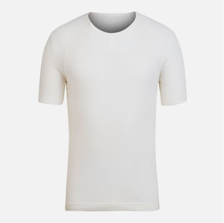 Rapha Men&#39;s Merino Base Layer - Short Sleeve - Cream