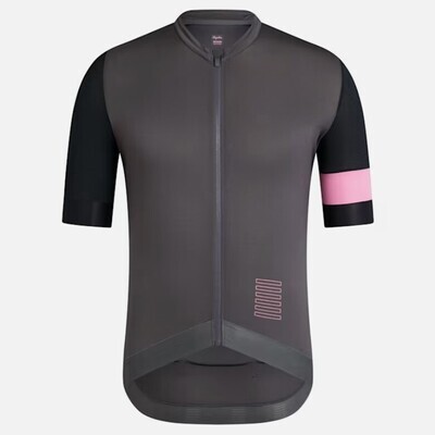 Rapha Pro Team Training Jersey - Carbon Grey/ Black/ Pink