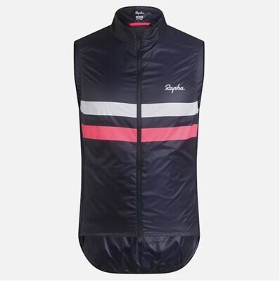 Rapha Brevet Gilet - Dark Navy/ Pink Rapha Brevet Gilet - Dark Navy/ Pink
