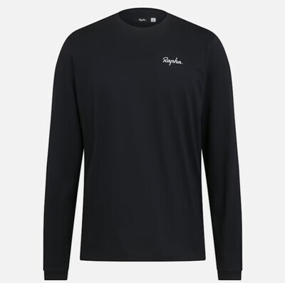 Rapha Logo Long Sleeve T-Shirt - Black