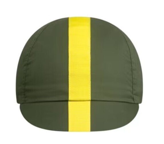 Rapha Cap II - Deep Olive Green/ Gecko Yellow
