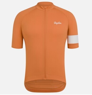 Rapha Core Lightweight Cycling Jersey - Dusted Orange/ White