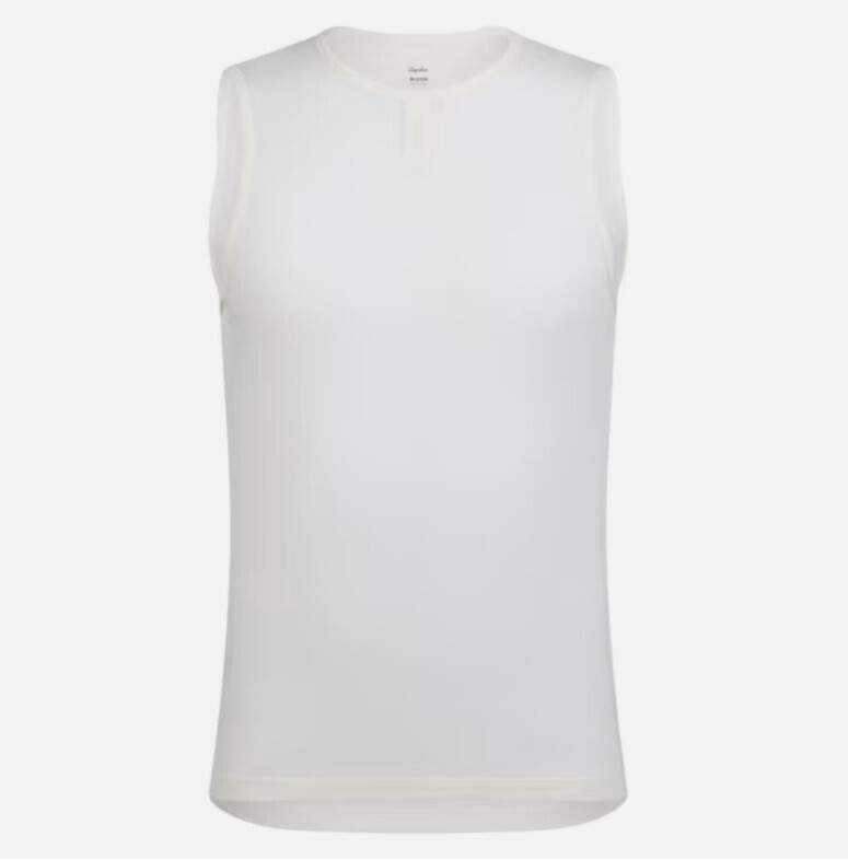 Rapha Merino Lightweight Base Layer - Sleeveless - Cream/ White