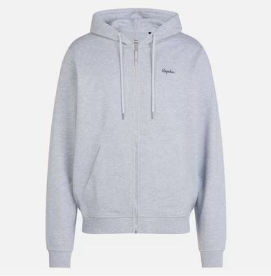 Rapha Men's Cotton Zip Hoodie - Light Grey Marl Rapha Men's Cotton Zip Hoodie - Light Grey Marl