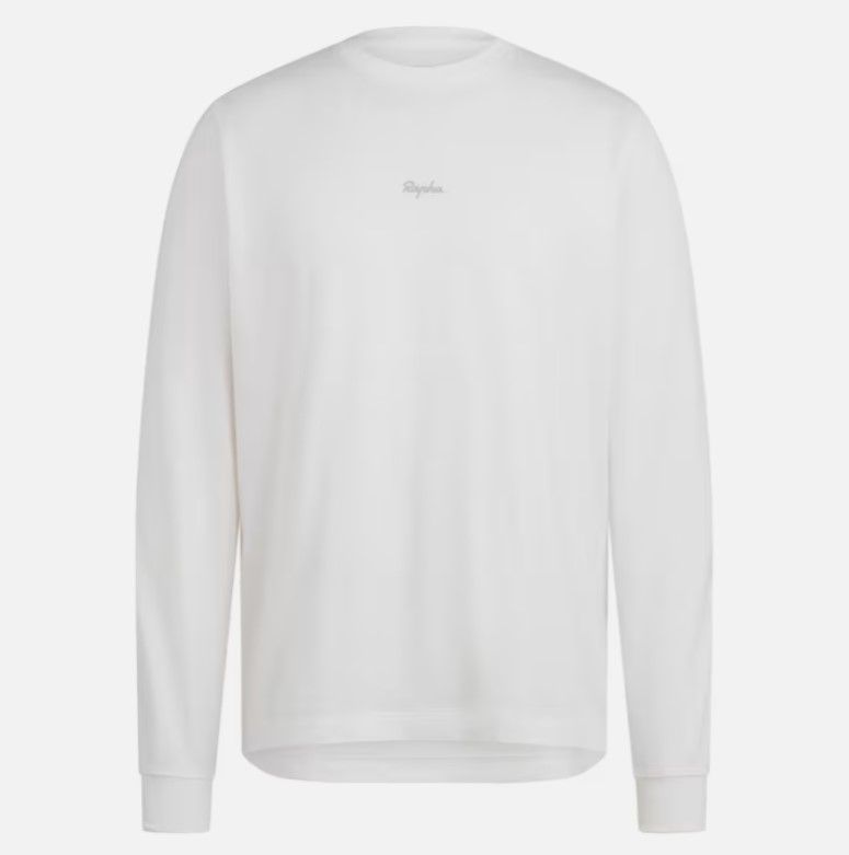 Rapha Men&#39;s Long Sleeve Cotton T-shirt - White