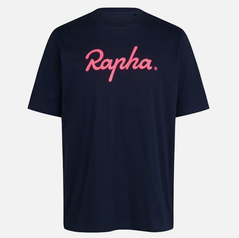 Rapha Cotton T-shirt - Large Logo - Navy