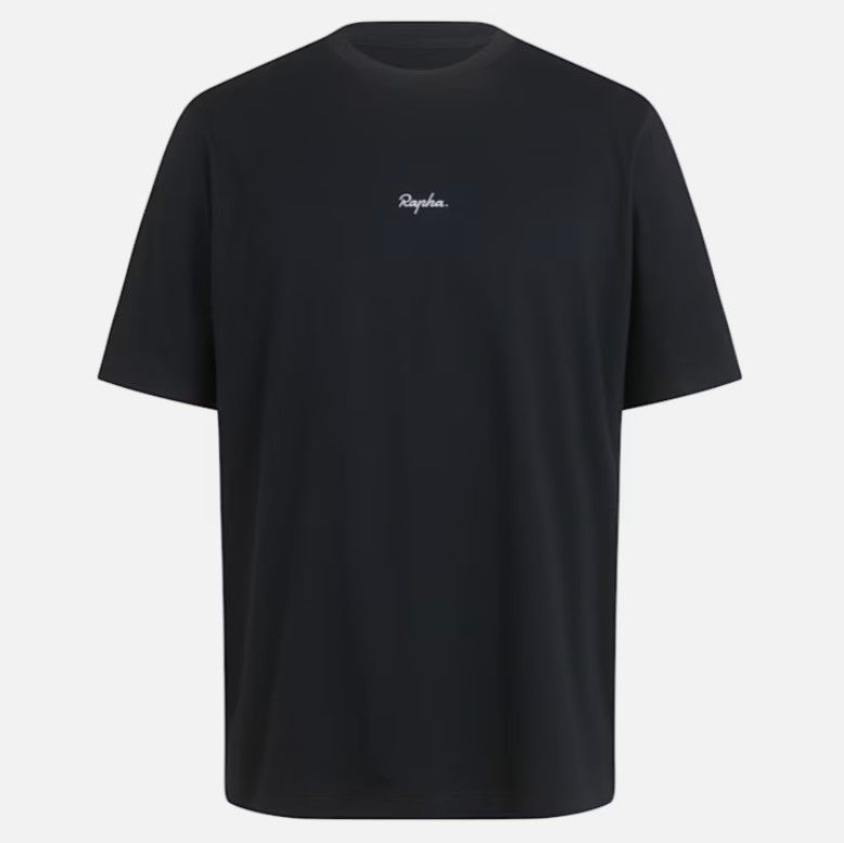 Rapha Men&#39;s Cotton T-shirt - Black/ White