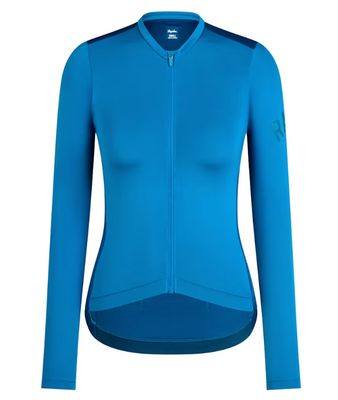 Rapha Women&#39;s Pro Team Long Sleeve Lightweight Jersey - Petrol Blue/ Jewelled Blue