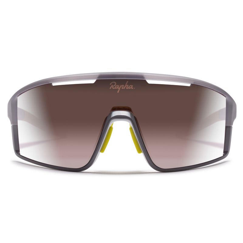 Rapha SESTRI Glasses - Silver/ Chartreuse/ Black