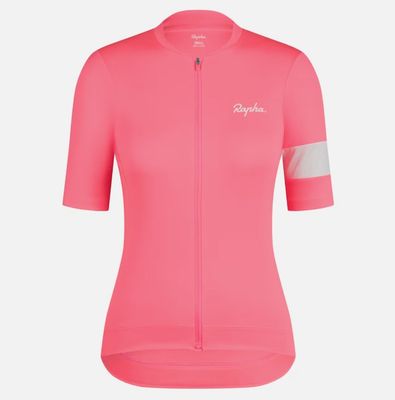 Rapha Women&#39;s Core Cycling Jersey - HVP/ White