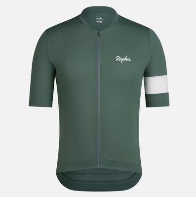 Rapha Core Lightweight Cycling Jersey - Cilantro/ White
