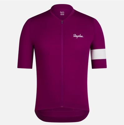 Rapha Core Lightweight Cycling Jersey - Mauve/ White