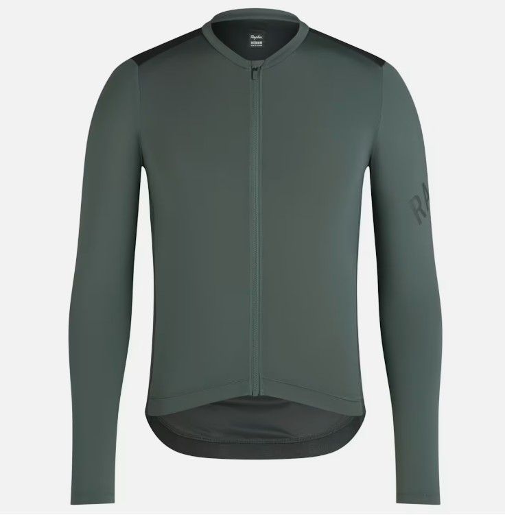 Rapha Pro Team Long Sleeve Lightweight Jersey - Balsam Green/ Onyx