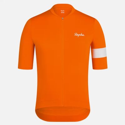Rapha Core Cycling Jersey - Bright Orange/ White