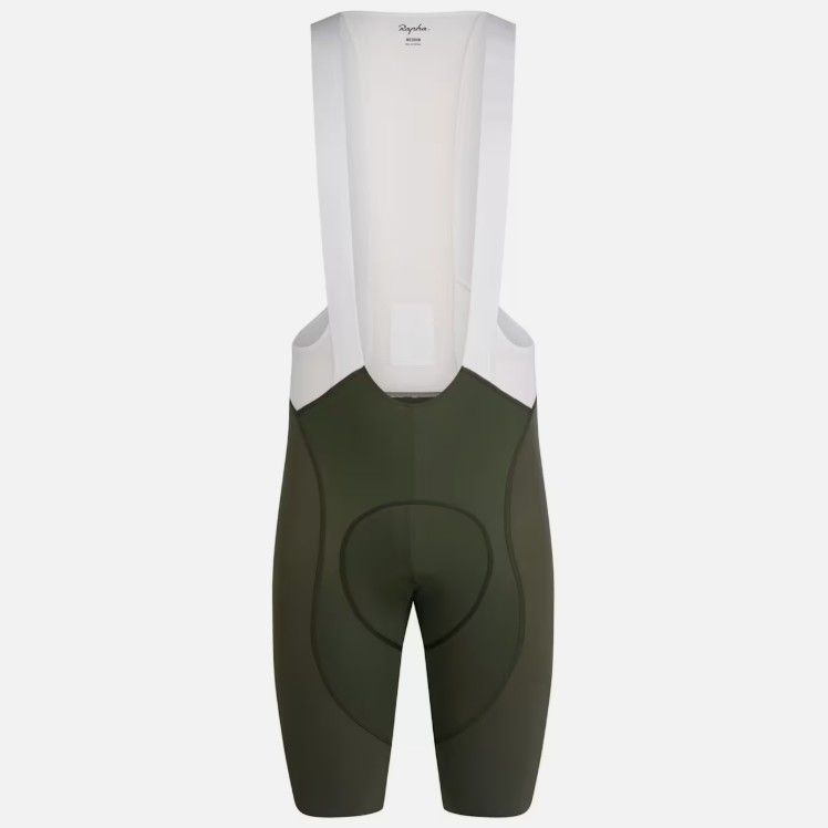 Rapha Pro Team Bib Shorts III - Dark Green/ White