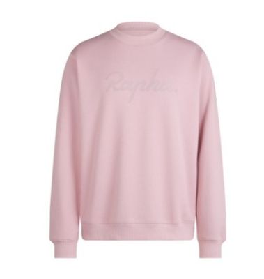 Rapha Cotton Sweatshirt - Large Logo - Blush Pink
