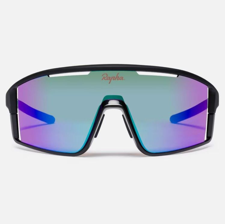 Rapha SESTRI Glasses - Dark Navy/ Purple Green Lens