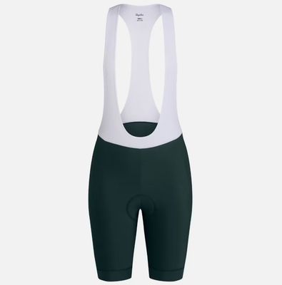 Rapha Women&#39;s Core Bib Shorts - Forest Green/ White