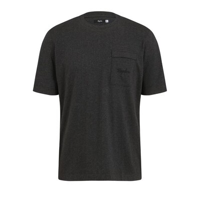Rapha Men's Logo Pocket T-shirt - Charcoal Marl/ Black