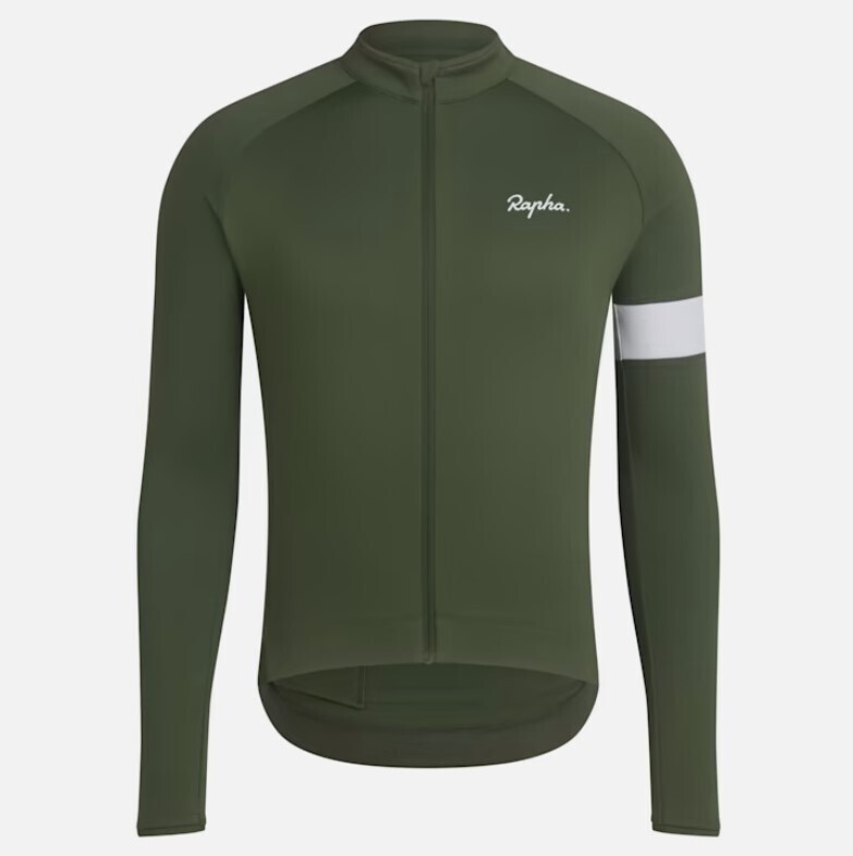 Rapha Core Long Sleeve Jersey - Deep Olive Green