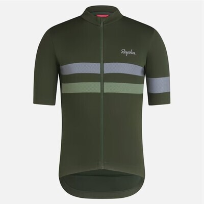 Rapha Brevet Jersey - Deep Olive Green