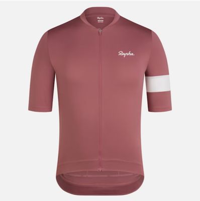 Rapha Core Cycling Jersey - Rose Brown/ White Rapha Core Cycling Jersey - Rose Brown/ White