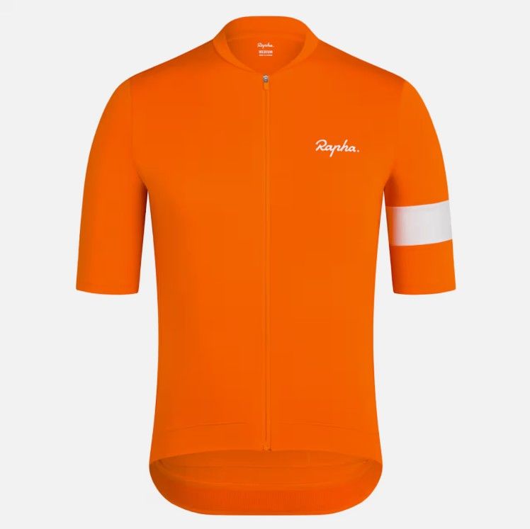 Rapha Core Cycling Jersey - Bright Orange/ White