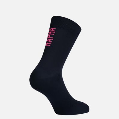 Rapha Pro Team Socks III - Dark Navy/ High Vis Pink Rapha Pro Team Socks III - Dark Navy/ High Vis Pink