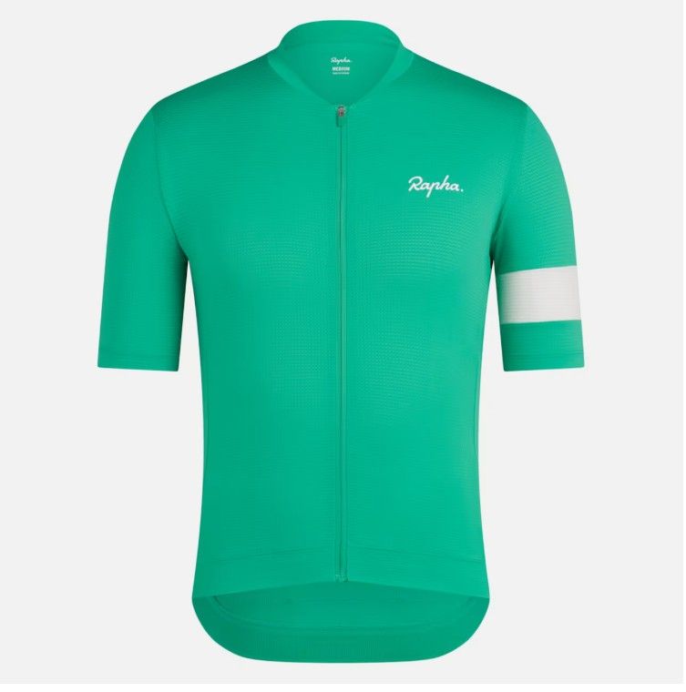 Rapha Core Lightweight Cycling Jersey - Fresh Green/ White