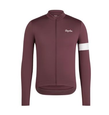 Rapha Core Thermal Long Sleeve Jersey - Huckleberry/ White