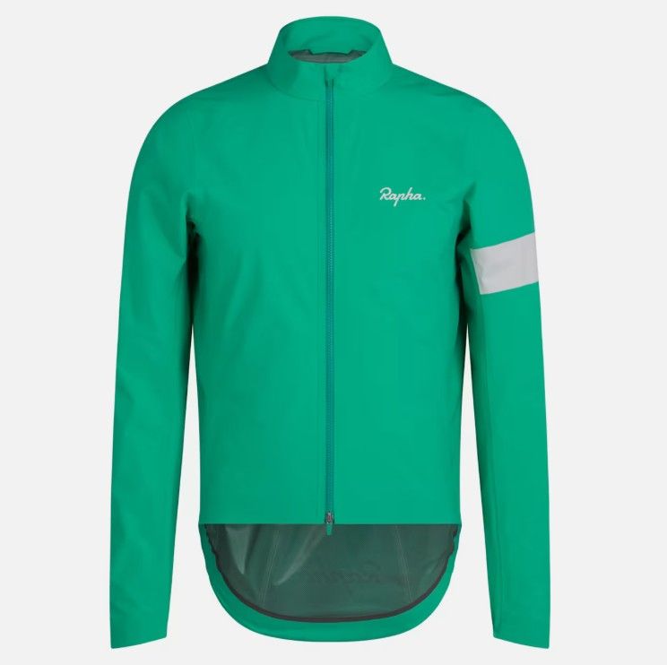 Rapha Core Rain Jacket - Fresh Green/ White