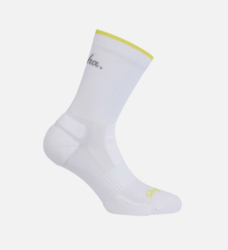 Rapha Brevet Socks - White Chartreuse Rapha Brevet Socks - White Chartreuse