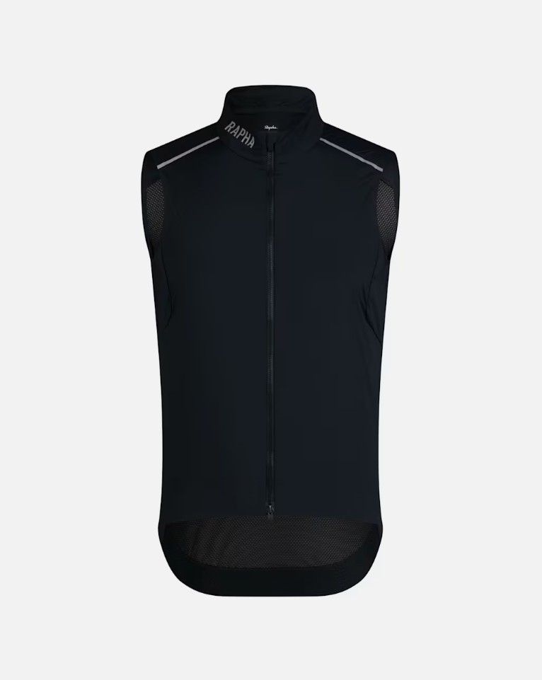 Rapha Pro Team Gilet II - Black/ Silver Reflective Rapha Pro Team Gilet II - Black/ Silver Reflective