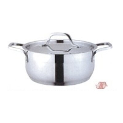 Best in Kitchenware Low Sauce Pot with Lid