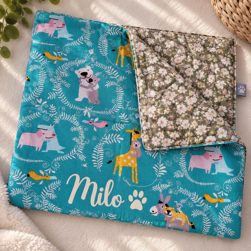 Couverture pour chat personnalisée avec prénom