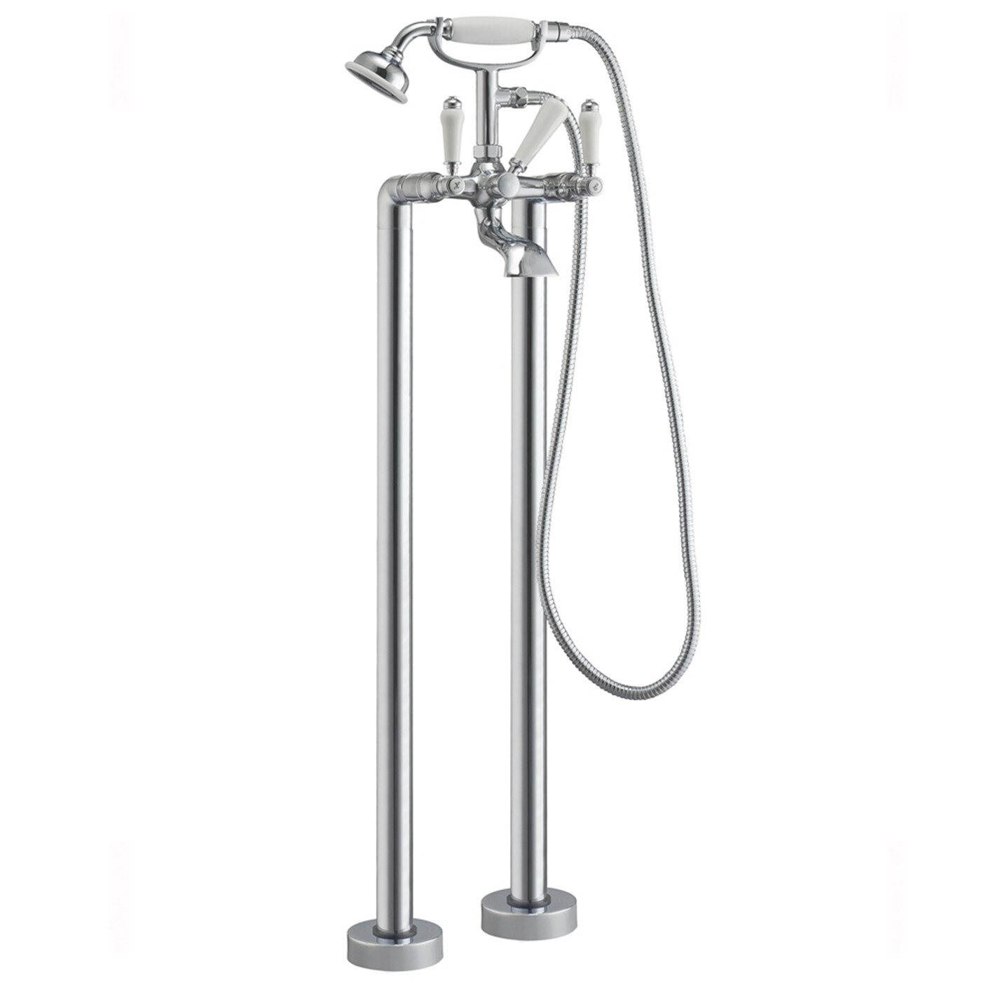 SONAS Traditional Lever Floor Standing Bath Shower Mixer  Chrome