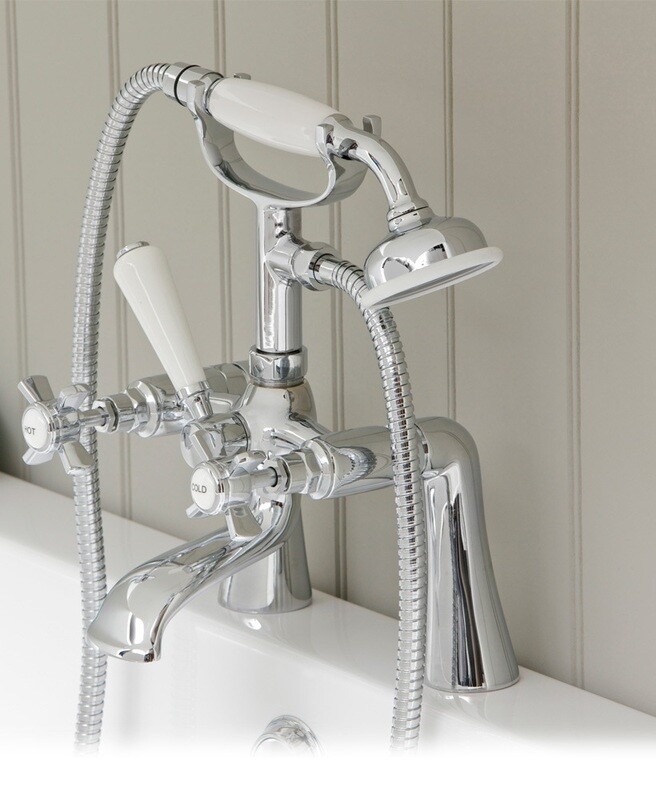 SONAS Edwardian Bath Shower Mixer Chrome SONAS Edwardian Bath Shower Mixer Chrome