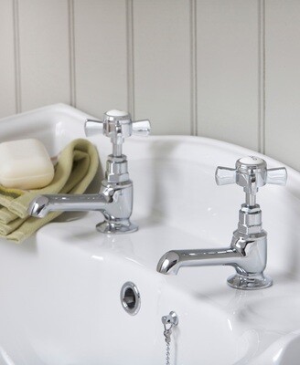 SONAS Edwardian Basin Taps Chrome SONAS Edwardian Basin Taps Chrome