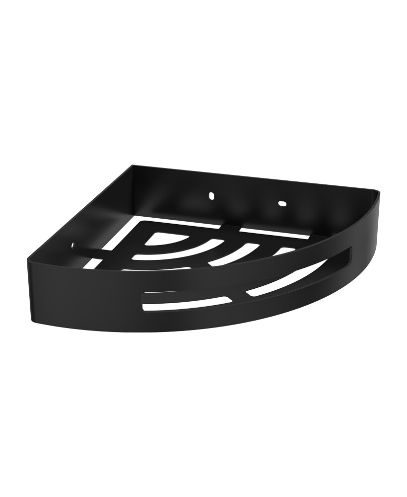 SONAS Cora Black Corner Shower Basket