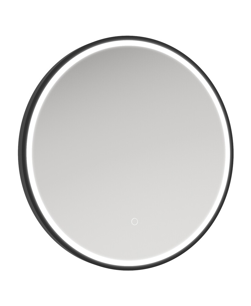 SONAS Astrid Beam 600mm Round Mirror Matt Black