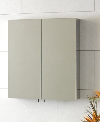 SONAS Stilo Two Door Stainless Steel Mirror Cabinet SONAS Stilo Two Door Stainless Steel Mirror Cabinet