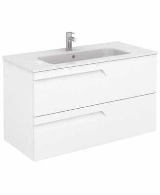 SONAS Brava Gloss White 100cm Wall Hung Vanity Unit