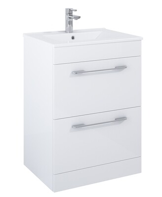 SONAS Otto Plus 60cm 2 Drawer Floor Standing Vanity Unit SONAS Otto Plus 60cm 2 Drawer Floor Standing Vanity Unit