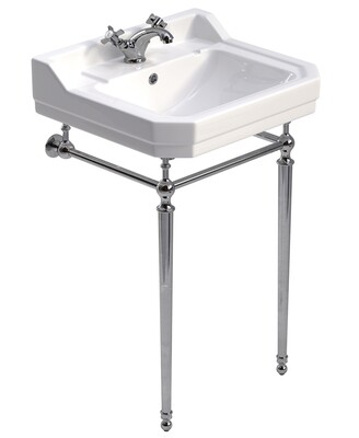 SONAS Westbury 550 Basin & Chrome Washstand
