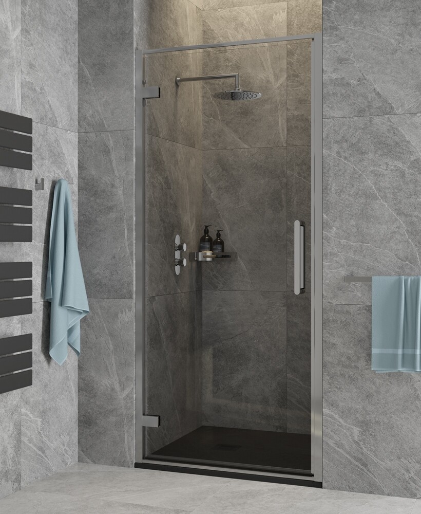SONAS Aspect Chrome Shower Hinged Door, Size: 700