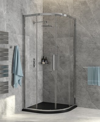 SONAS Aspect Chrome Two Door Quadrant Shower Door SONAS Aspect Chrome Two Door Quadrant Shower Door