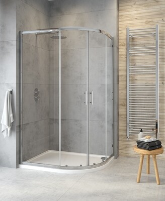 SONAS City+ Offset Quadrant Two Door Shower Door, Size: 900x800