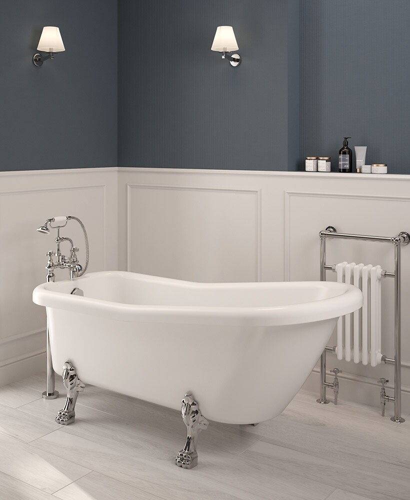 SONAS Viceroy Freestanding Bath, Size: L1530xW670xD760
