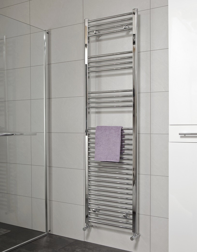 SONAS Straight Chrome Heated Towel Rail